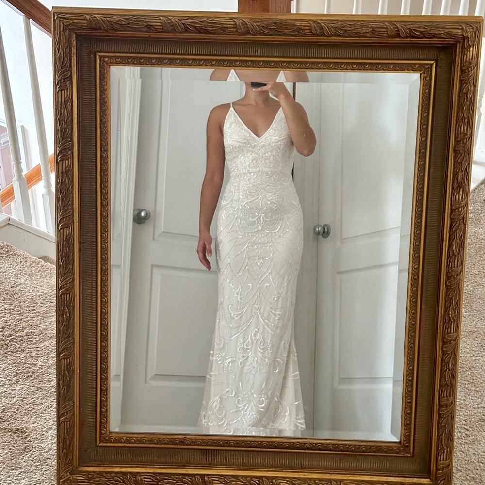 Bhldn Beaded Aslin Wedding Dress